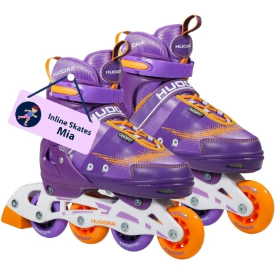 Abbildung von HUDORA Inline Skates Mia/Leon Inliner für Kinder/Jugendliche &amp; Erwachsene in versch. Größen Farben Roller bis zu 4 verstellbar bequeme stilvolle Rollerskates