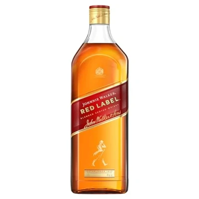 Abbildung von Johnnie Walker Red Label, Blended Scotch Whisky, handgefertigt in den 4 bekanntesten Regionen Schottlands, 40 Prozent vol, 1.75L Einzelflasche