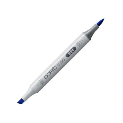 Abbildung von COPIC Ciao Marker Typ B 24, Sky, vielseitiger Layoutmarker, mit einer mittelbreiten und Brush Spitze