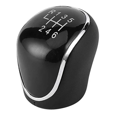 Abbildung von zhuolong 6 Gang Schaltknauf, Auto Schaltknauf Handballhebel Passend für Focus MK2 Mondeo MK4 S Max C Kuga Galaxy Transit 1798600 aus PU Leder