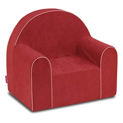 Abbildung von Midi Kindersessel Kinder Babysessel Baby Sessel Sofa Kinderstuhl Stuhl Schaumstoff Umweltfreundlich (Rot)