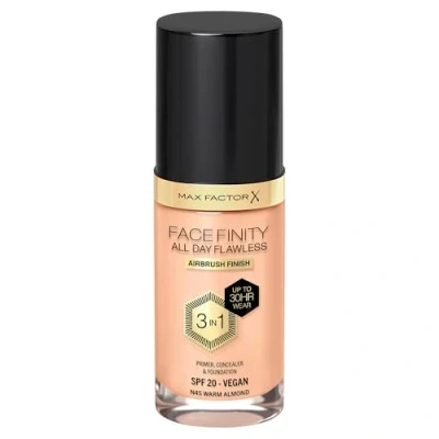 Abbildung von Max Factor Facefinity All Day Flawless 3 in 1 30H Airbrush Finish Foundation N45 Warm Almond