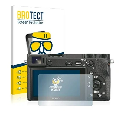 Abbildung von BROTECT Entspiegelungs Schutzglas für Sony Alpha 6500 Schutz Folie Panzerfolie Glas Matt [Extrem Kratzfest 9H, Anti Reflex, Fingerprint]