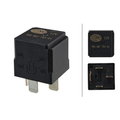 Abbildung von HELLA 4RA 007 791 011 Relais, Arbeitsstrom MERCEDES BENZ: A Klasse, CLC, CLK Cabrio, OPEL: Vectra C CC, Zafira A, Limousine kfzteile,