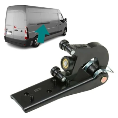 Abbildung von Mechanismus für zentrale Führungsrolle seitliche Schiebetür, kompatibel mit Master 3 Movano B NV400 OEM: 8200661119 777640623R