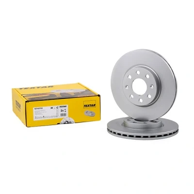Abbildung von TEXTAR PRO 92145703 Bremsscheibe 257 22 04/08 100 innenbelüftet beschichtet ohne Radbefestigungsbolzen, Radnabe OPEL: Corsa D Schrägheck, Adam