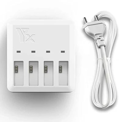 Abbildung von LYONGTECH Akku Ladegerät für DJI Ryze Tello/Tello EDU Drohne, lädt 4 Batterie Akkuladestation Hub Zubehör