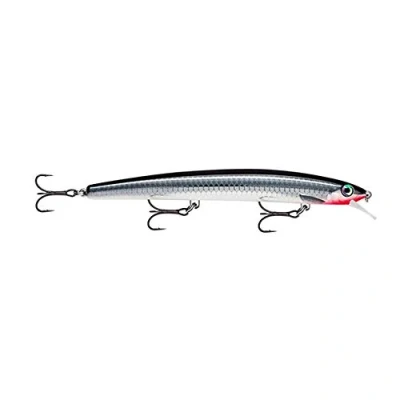 Abbildung von Rapala MaxRap Angelköder Angelzubehör mit aerodynamischem Profil Salzwasser Spinnköder Lauftiefe 0,3 0,9m Fischköder 13cm, 15g Hergestellt in Estland Live Baby Sea Bass