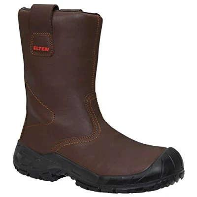 Abbildung von ELTEN Sicherheitsschuhe, Winter RIGGER Boot ESD S3 CI, Damen und Herren, Leder, Stahlkappe, leicht, robust, Braun, Größe: 40