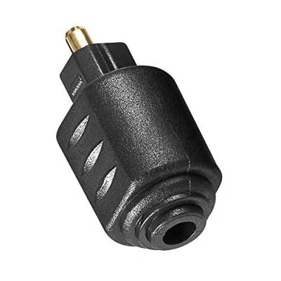 Abbildung von BestPlug Audio Adapter, 3,5mm Mini Klinke Buchse Kupplung weiblich auf Opto Toslink Stecker männlich vergoldet, Schwarz