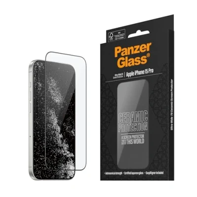 Abbildung von Displayschutz PanzerGlass Ultra Wide Fit Apple iPhone 15 Pro Ceramic