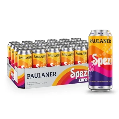 Abbildung von Paulaner Spezi Zero Erfrischungsgetränk mit Cola und Orange ohne ZuckerEINWEG (24x0,5l)
