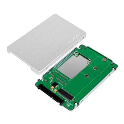 Abbildung von LogiLink AD0022 Externes 2.5&quot; SSD Gehäuse aus Aluminium für 4x microSD Karten ohne Treiberinstallation Windows / Mac OS Linux MEGA KOMAPKT !!