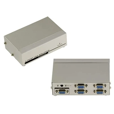 Abbildung von KALEA INFORMATIQUE Splittertyp VGA Videosplitter, der 1 Eingangsquelle identisch auf 4 simultane Ausgänge dupliziert. 250MHz Bandbreite