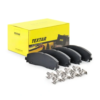 Abbildung von TEXTAR 2537801 Bremsbelagsatz mit akustischer Verschleißwarnung Zubehör DODGE: Journey MPV, Grand Caravan V FIAT: Freemont, LANCIA: Voyager
