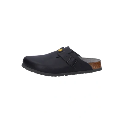 Abbildung von Birkenstock Boston ESD Pantolette flach, Damen, Größe: 40, Schwarz Schuhe
