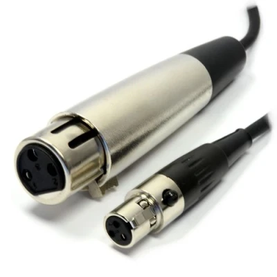 Abbildung von 3 Polig Buchse Weiblich XLR Zum Mini Kabel 1,5 m [1.5 Meter]