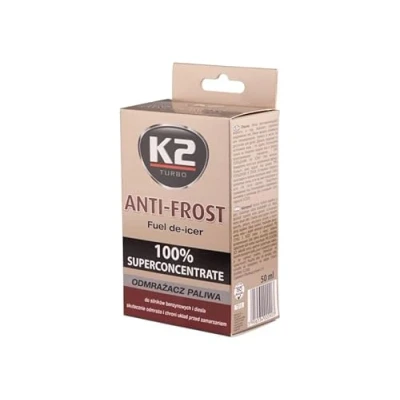 Abbildung von K2 Anti Frost Kraftstoffzusatz, universaler Kraftstoffentfroster, für Benzin als auch Diesel geeignet, Additiv, Frostschutz, Dieselzusatz, Benzinzusatz, 50ml