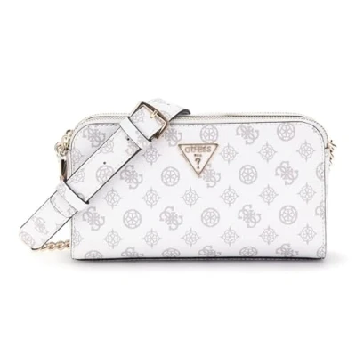 Abbildung von Guess ECO Erica UMHÄNGE Umhängetasche, Damen, Größe: One Size, White logo