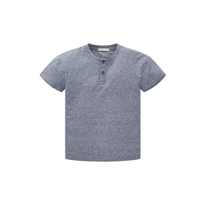 Abbildung von TOM Tailor IN Melange Optik Tshirt basic für Kinder, Größe: 116/122, Sky captain blue