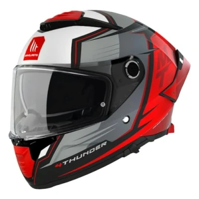 Abbildung von Integralhelm MT Thunder 4 SV Pental B5 Rot Perlmutt matt M (Doppelbildschirme mit Solardisplay Pinlock Ready) (ECE 22.06)