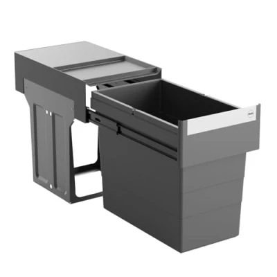 Abbildung von Hailo Einbaumülleimer Abfallsammler 3666911 Einbau SingleBox 28 Liter