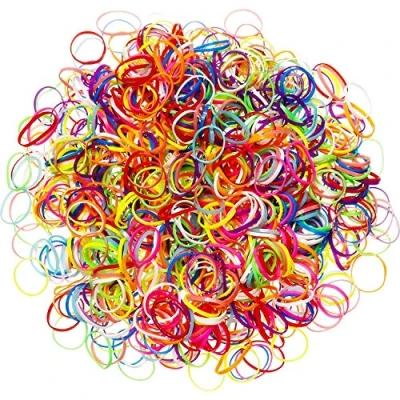Abbildung von Mini Haargummi,1000 Pack Gummi Haarband Bunt Kleine Haargummis für Mädchen Elastische Tägliche Frisuren