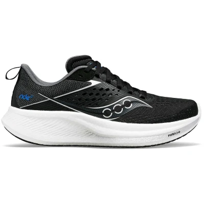 Abbildung von Saucony Ride 17 Wide Damen Laufschuhe Schwarz Größe 40