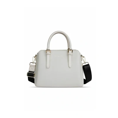 Abbildung von Bugatti Ella Handtasche Damen, Bowling Bag mittel in Saffiano Art aus Kunstleder, beige