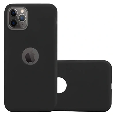 Abbildung von Cadorabo Hülle kompatibel mit Apple iPhone 11 PRO Schutzhülle TPU Silikon Case Candy Design Slim Kratzfest Weiche Gummi Rundumschutz für in Schwarz