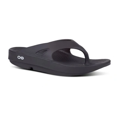 Abbildung von Oofos Ooriginal Recovery Badezehentrenner, Größe: 38, Black Schuhe