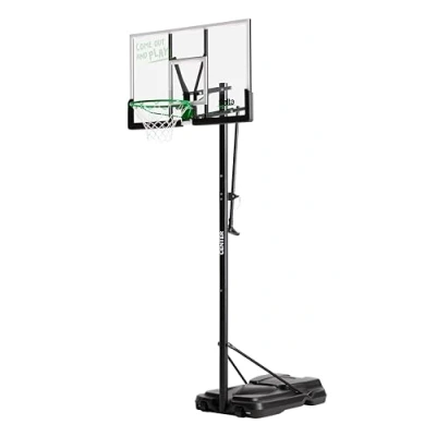Abbildung von Salta Center Basketballständer Höhenverstellbar von 230 305 cm Basketballkorb mit Dunkring auf Rollen für Kinder und Erwachsene Outdoor Schwarz