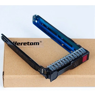 Abbildung von Heretom 2,5 Zoll SFF Festplattenrahmen SAS/SATA HDD Tray Caddy REV 4.010 Für HP ProLiant 651687 001 651699 G8 Gen8 G9 Gen9 DL380p DL360p ML310e ML350p DL160 DL385p ML350
