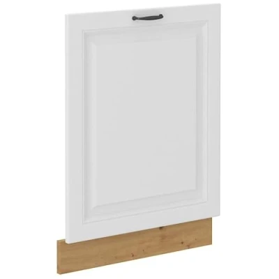 Abbildung von Frontblende für vollintegrierten Geschirrspüler 60 cm Stilo Weiß + Eiche Artisan