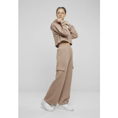 Abbildung von Urban Classics Oversized Cropped Kapuzenpullover, Damen, Größe: Large, Duskrose
