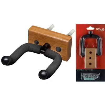 Abbildung von Stagg GUH WN REC Holz Guitar Wandhalterung