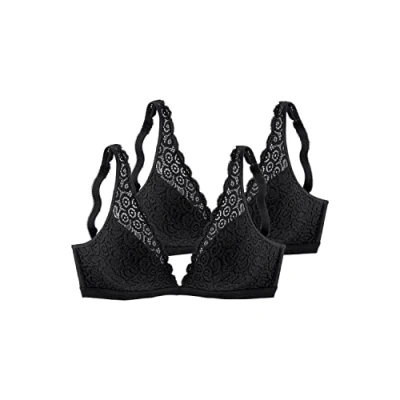 Abbildung von Lascana 2 PACK Triangel BH, Damen, Größe: 75B, Schwarz