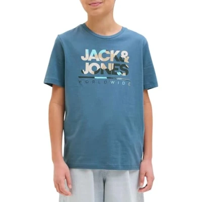 Abbildung von Jack &amp; Jones Junior Jjluke TEE CREW NECK JNR Tshirt print für Kinder, Größe: 152, Oceanview