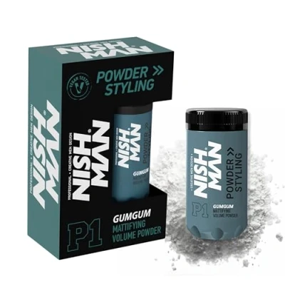 Abbildung von NISHMAN Haarstylingpuder P1 Gumgum 20g Kaugummiduft Maximales Volumen und Textur Flexibler Halt Mattes Finish