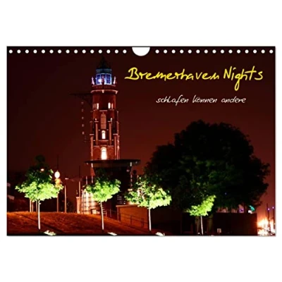 Abbildung von Bremerhaven Nights (Wandkalender 2025 DIN A4 quer), CALVENDO Monatskalender