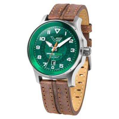 Abbildung von Vostok Europe NH35 592A759 Herrenuhr Expedition South Pole Automatik Braun/Grün