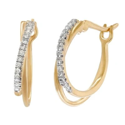 Abbildung von GLIZZ GL8634 Diamant Ohrringe Gold 333/8K Creolen