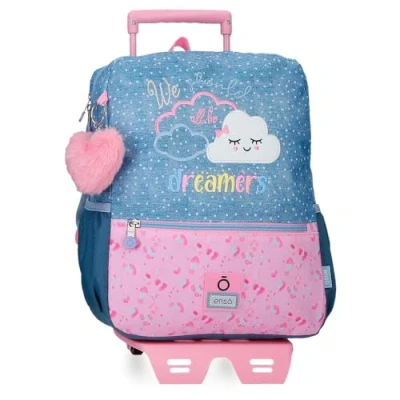 Abbildung von Enso Dreamer Rucksack mit Trolley, blau, 25 x 32 12 cm, Polyester, 9,6 l, Trolley
