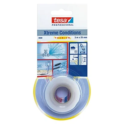 Abbildung von TESA 04600 00000 00, Transparent, Metall, Silikon, 65 260 C, 3 m, 2,5 cm
