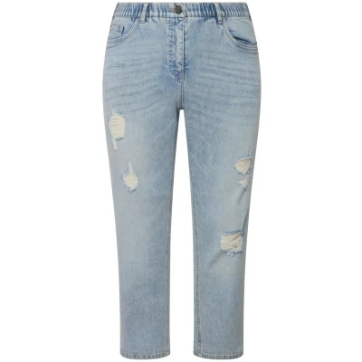 Abbildung von Ulla Popken Jeans Straight Leg, Damen, Größe: 50, Light blue