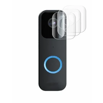 Abbildung von Savvies 4 Stück Full Screen Schutzfolie für Blink Video Doorbell Cover Displayschutz Folie [3D Curved, Transparent, Anti Fingerabdruck]