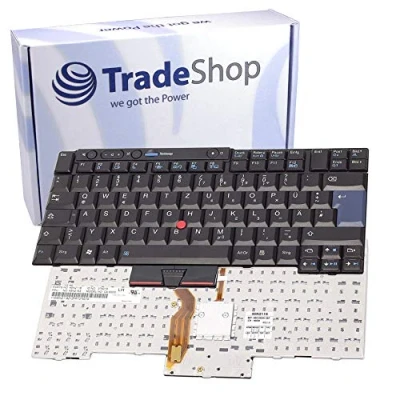 Abbildung von Trade Shop Original Laptop Tastatur Ersatz für IBM Lenovo ThinkPad T400S (2825), T410 T410i T410S T410si T420 T420i T420s (Notebook Keyboard Deutsch DE QWERTZ)