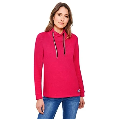 Abbildung von Cecil MIT Grossem Kragen Sweatshirt, Damen, Größe: XL, Pink