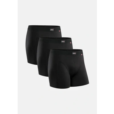 Abbildung von Danish Endurance 3 PACK Classic Boxershorts, Herren, Größe: Small, Black