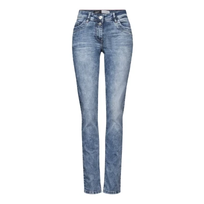 Abbildung von Cecil IM Casual Jeans Slim Fit, Damen, Größe: 27x30, Blau